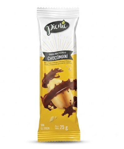 Picnic Barra Multicereal Chocomani 25g