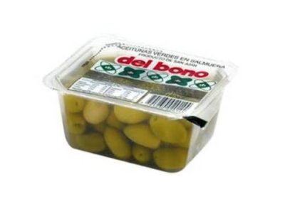 Aceitunas verdes en salmuera Del Bono 140gr