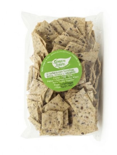 Nachos con semillas de linaza y sesamo Green Lovers