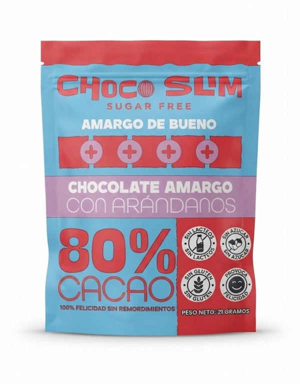 Chocolate amargo con arandanos Choco Slim