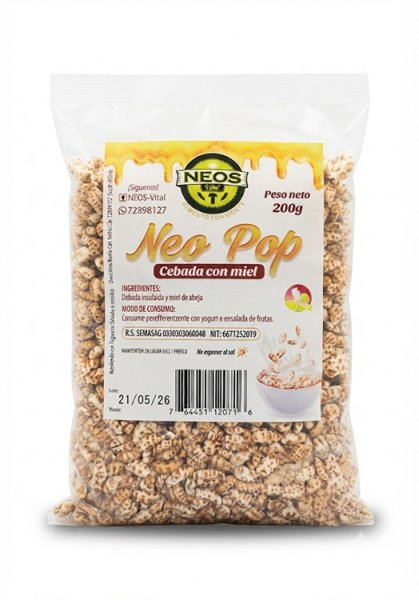 Neo Pop Cebada con Miel 200g