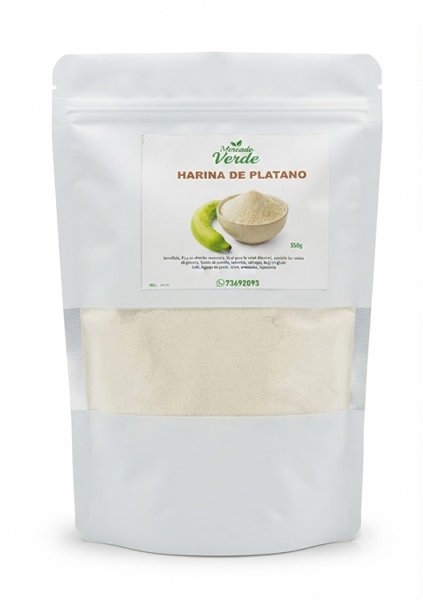 Harina de Plátano 200g Mercado Verde