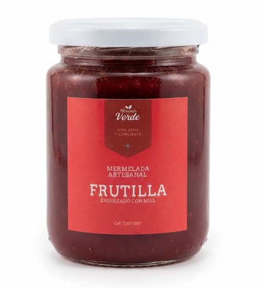 Mermelada Artesanal de Frutilla Mercado Verde