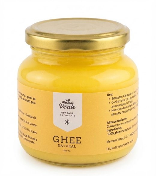 Ghee Natural 200g Mercado Verde